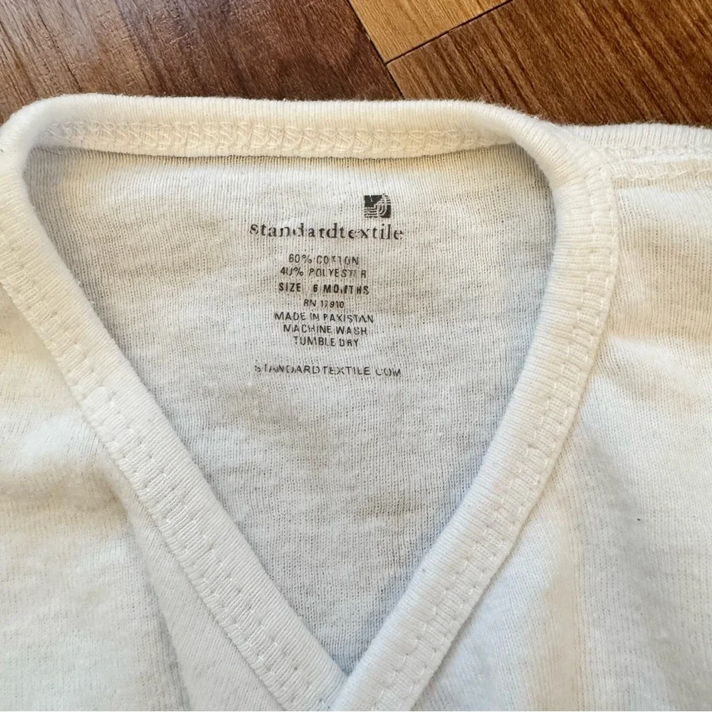 Newborn Kimono Long Sleeve Tee. Size 6mo, fits like newborn